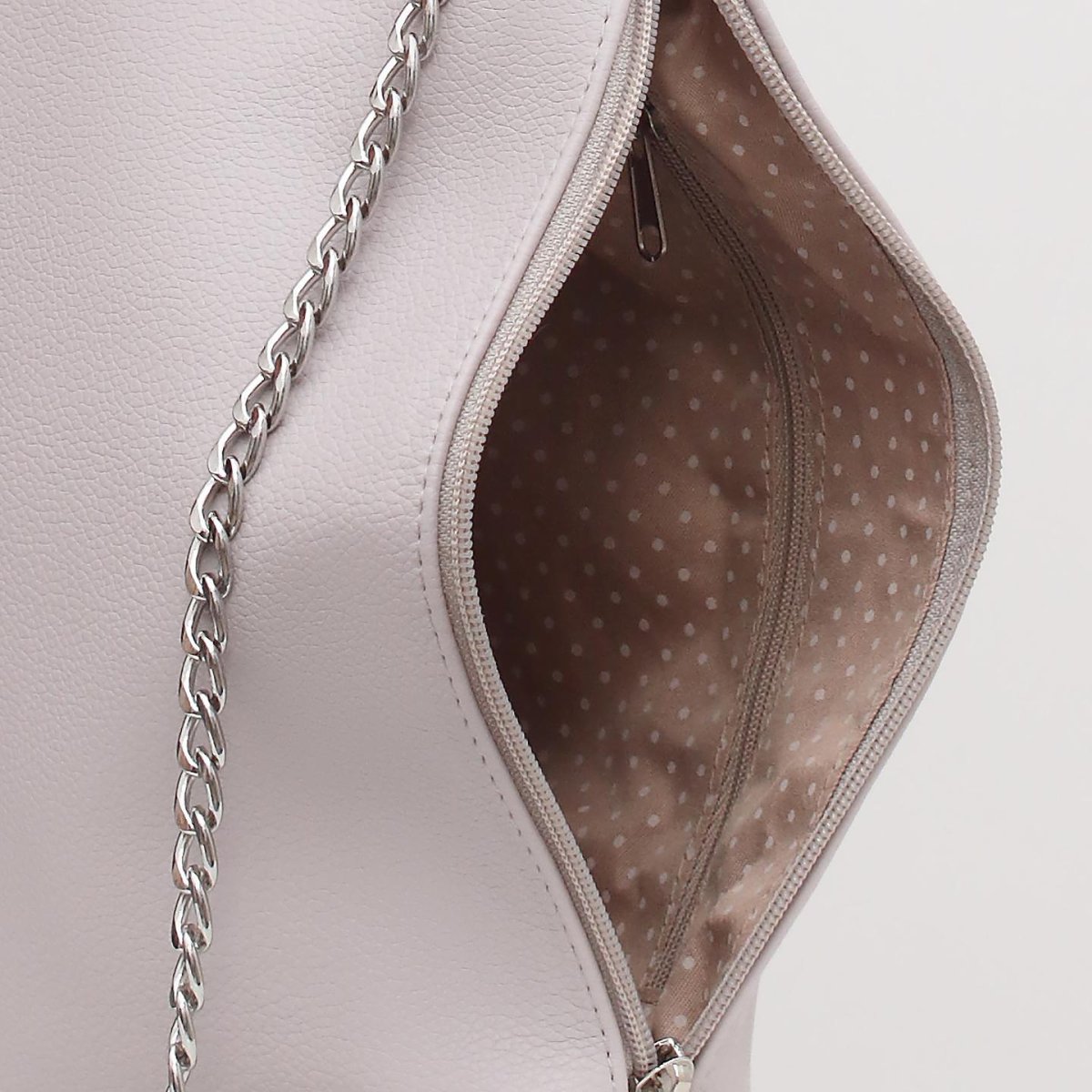 1752VN Сумка женская Серый (Серый светлый/24*17*8,5/Экокожа)