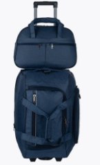 М-5901Б Сумки на колёсах с бьютиком катионик синий (синий/56*35*33+28/катионик/NTL Continent)