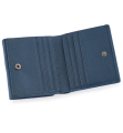 51-353-10-2 Кошелек женский (синий) (cиний/10*9,5*3/натуральная кожа)