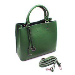 106К Сумка женская натуральная кожа (зелёная) (Зелёный/натуральная кожа)