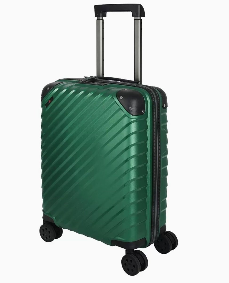 41H-014-420 Чемодан 4-х колесный (Зелёный/39*55*20/полипропилен/S/2,5 кг/37 литров/Eberhart)
