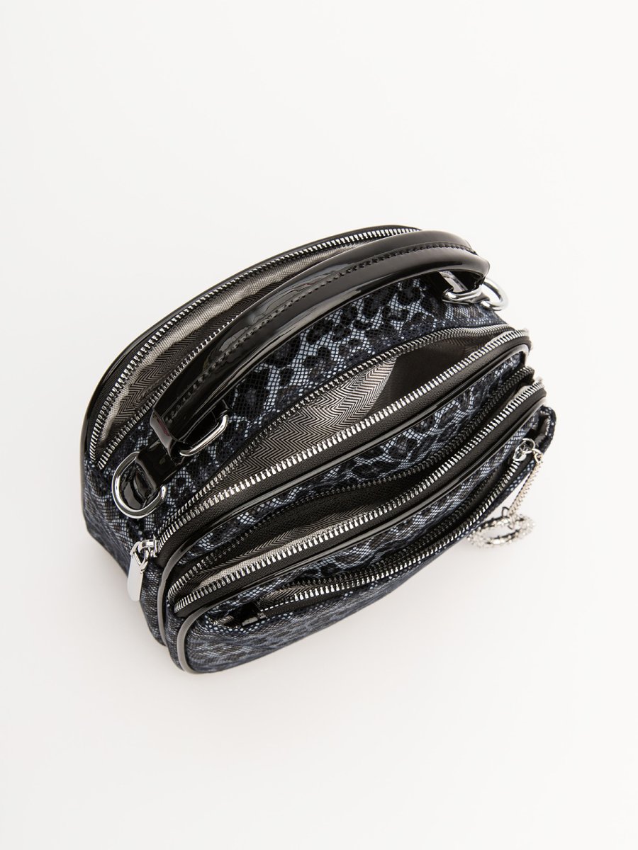 678 51/01 Сумка женская тестиль (т,серая) (темно-серый/23*16*9/текстиль/S.Lavia)