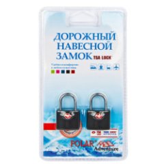 800507 (черный) два замка с ключами (TSA) (Черный/металл/Polar)
