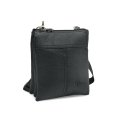 102-850-1 Сумка мужская кожа  (Пеллекон) (черный/14,5*17*3/натуральная кожа/PELLECON)