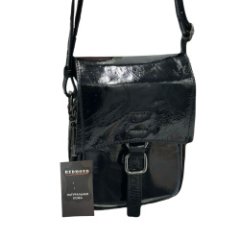 8608G Сумка женская натуральная кожа (black) (черный/14*19*6/натуральная кожа/Redmond)