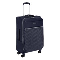 Р2007 (3-ой) Navi синий (24) чемодан тканевый облегченный средний (синий/40*67*23/полиэстер/M/3,0 кг/55 литров/Polar)