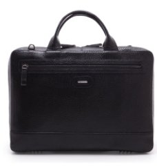 0829-03 Сумка мужская натуральная кожа KARYA (Черный/40*30*7/натуральная кожа)