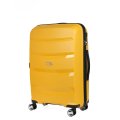 EN7520-024-7 Чемодан 4-х колесный 100% полипропилен FABRETTI  (Жёлтый/45*68*25/полипропилен/M)