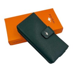 2244 Портмоне женское A/ DARK GREEN 030 (Зелёный/18,5*9*3/натуральная кожа/CANGURIONE)