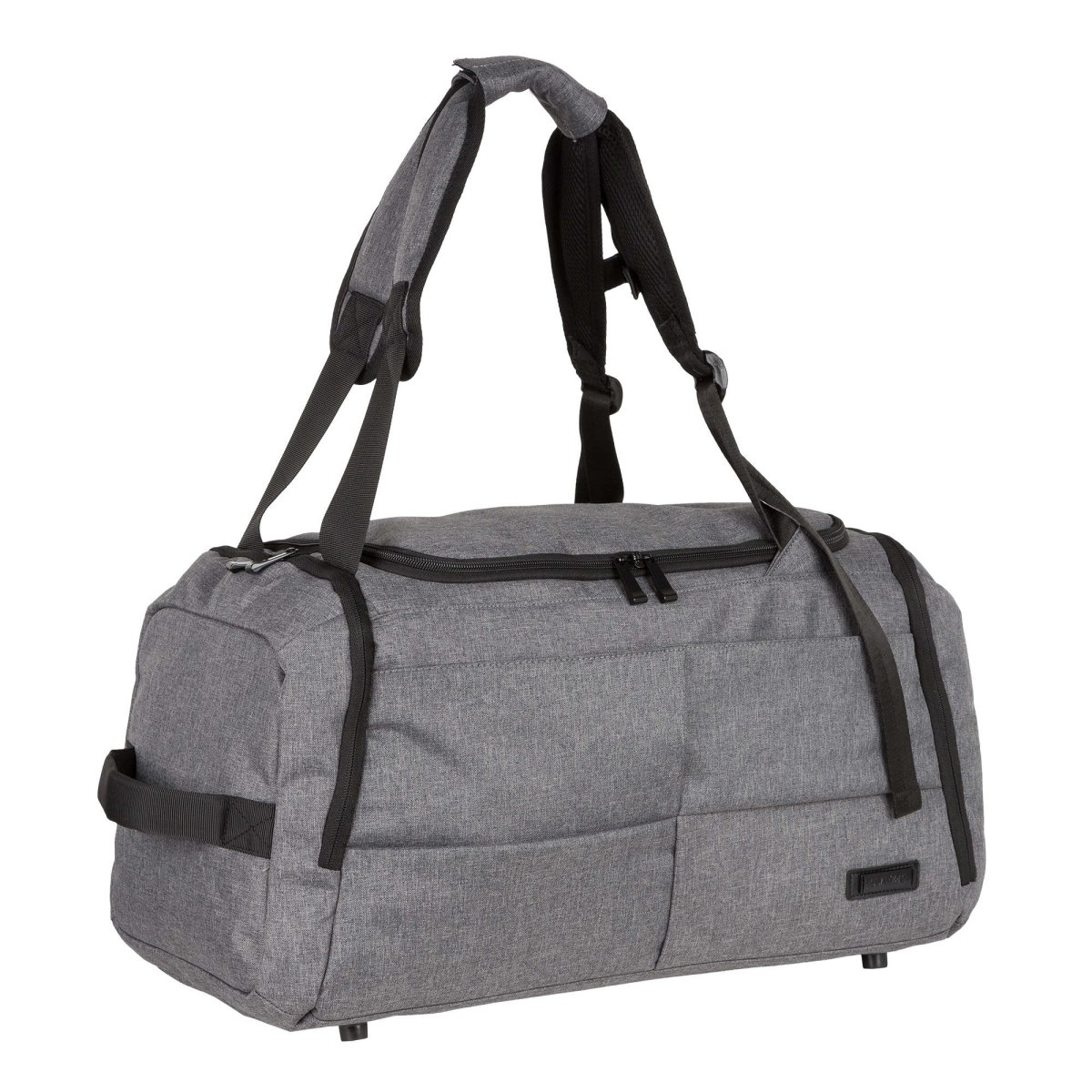 П0019-06 (Grey) сумка дорожная текстиль (Серый/50*27*25/полиэстер/1,2 кг/33,8 литров/Polar)