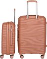 PP-802 Чемодан розовое золото L (Розовый/45*68*27/полипропилен/L/4,0 кг/Across)