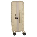10M-004-420 Чемодан 4-х колесный (Бежевый/37*55*20/полипропилен/S/2,8 кг/40 литров/Eberhart)