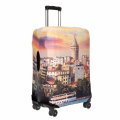 9082 (M)))Защитный чехол для чемодана (мультиколор/полиэстер/M/Verage)