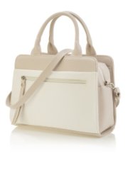 3859 Сумка женская бежевый/белый (Бежевый/белый/30*22*12/Экокожа/Redmond)