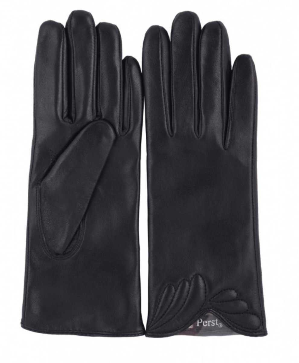 281336 Перчатки женские лайка (виват) (м) (черный/6,5; 7; 7,5; 8/натуральная кожа/PERST)