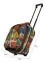 М-7316 Сумка на колесах дизайн кошки бежевый (бежевый/43*29*22/полиэстер/NTL Continent)