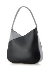 3510 Сумка женская черный/св. серый (Черный/Светло-серый/32*33*10/Экокожа)