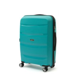 EN7520-024-9 (FABRETTI) Чемодан 4-х колесный 100% полипропилен (бирюзовый/полипропилен/44*67*25/полипропилен/M/3,4 кг/FABRETTI)