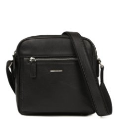 L14600-2 (FABRETTI) Сумка мужская натуральная кожа (черный/23*23*8/натуральная кожа/FABRETTI)