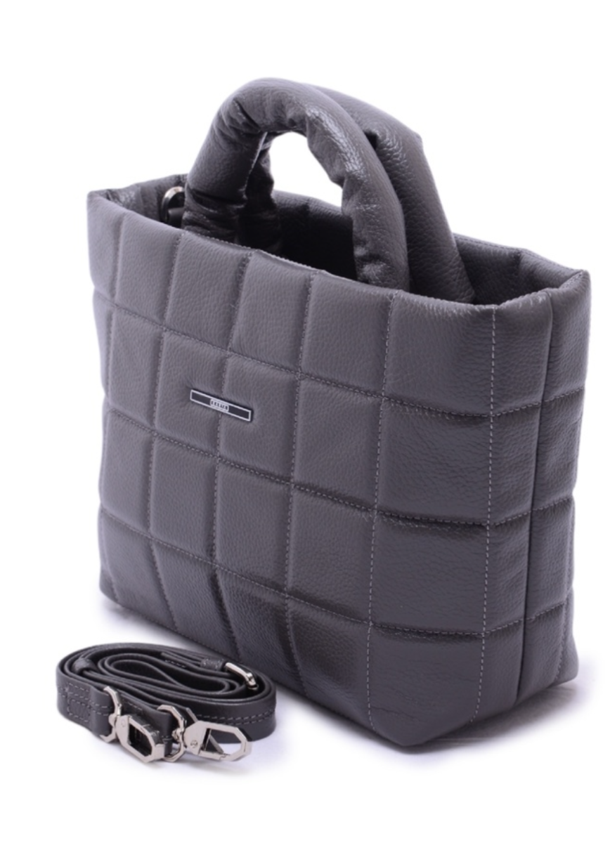 2347-081 Сумка женская KARYA (Серый/30см*21см*10 см/натуральная кожа)