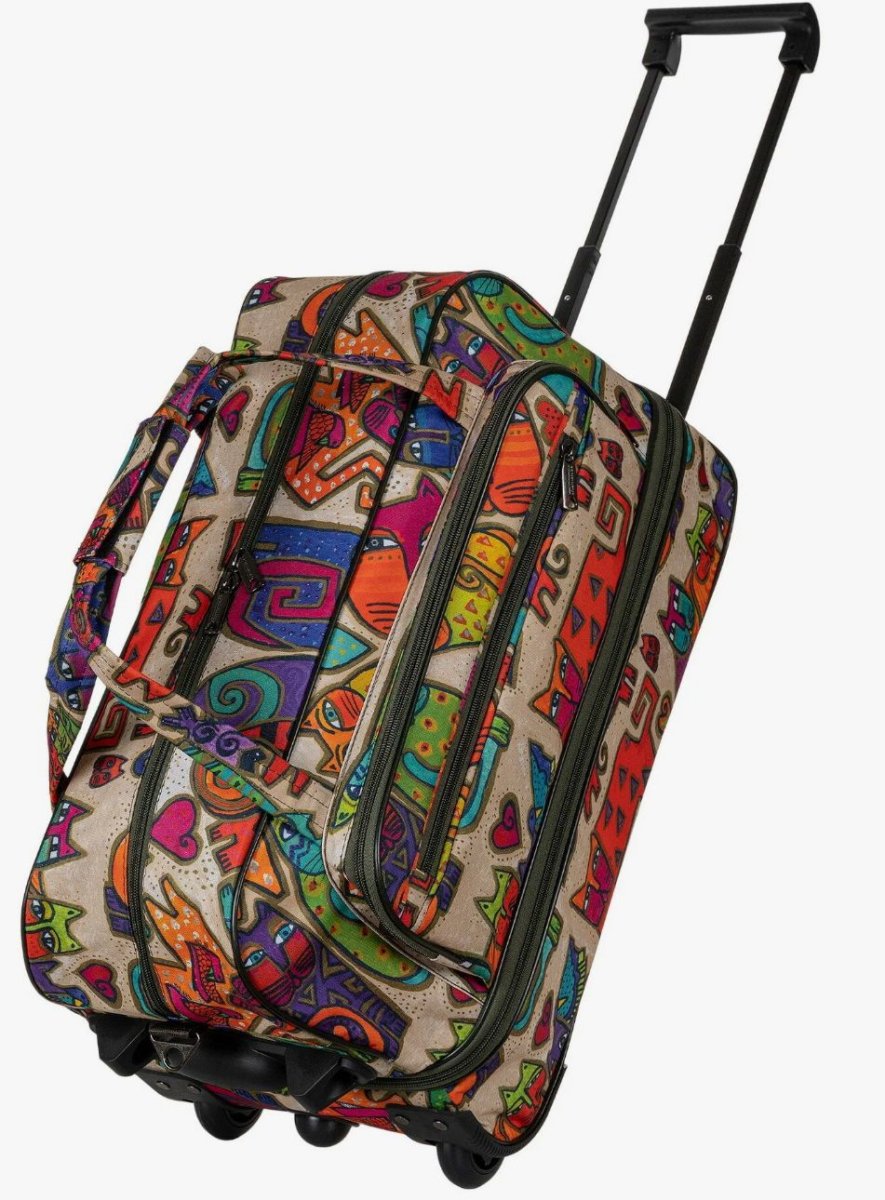 М-16 Сумка на колесах дизайн кошки бежевый (Бежевый/49*32*28/полиэстер/NTL Continent)