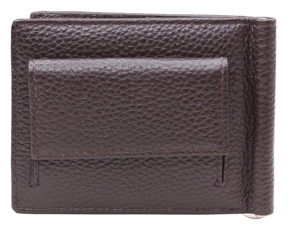 33007-5002D Brown Зажим для денег Malgrado (коричневый/11*8*0,8/натуральная кожа/Malgrado)