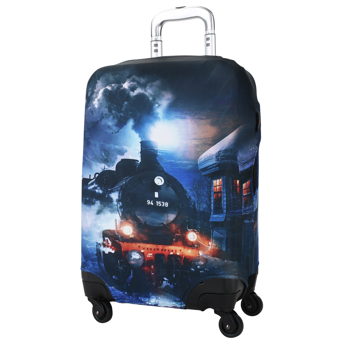 EBH620-L Чехол для чемоданов SteamTrain (черный/L/полиэстер/Eberhart)