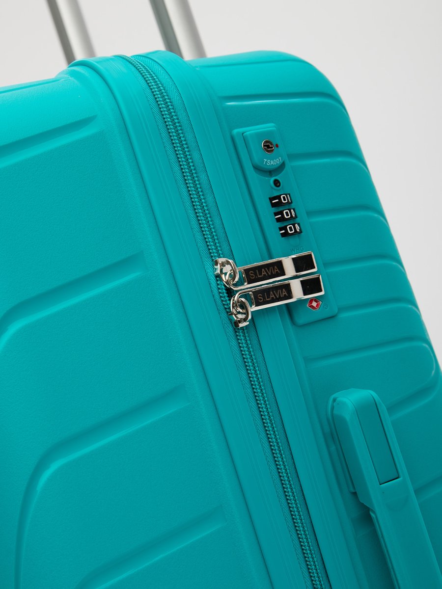 RY-804 75 20 Чемодан полипропилен (бирюзовый) (бирюзовый/38,5*55*21/полипропилен/S/2,8 кг/S.Lavia)