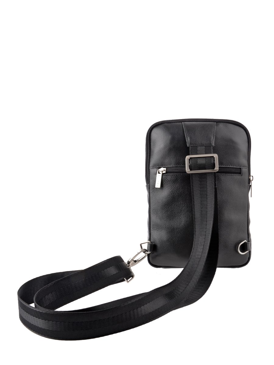 66486 Сумка АРЧИ SPORT кожа перфорированная черный (Черный/17*26*5/натуральная кожа/R.Blake)