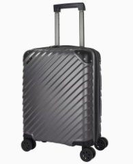 41H-015-424 Чемодан 4-х колесный (серый/45*68*26/полипропилен/M/3,4 кг/Eberhart)