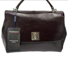 843К Сумка женская натуральная кожа (chocolate) (шоколад/27*22*10/натуральная кожа/Redmond)