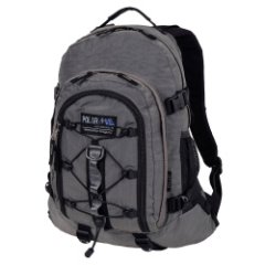 П1956-06 (т.серый) Рюкзак со шнурками (Серый тёмный/27*46*16/полиэстер/0,8 кг/20 литров/Polar)