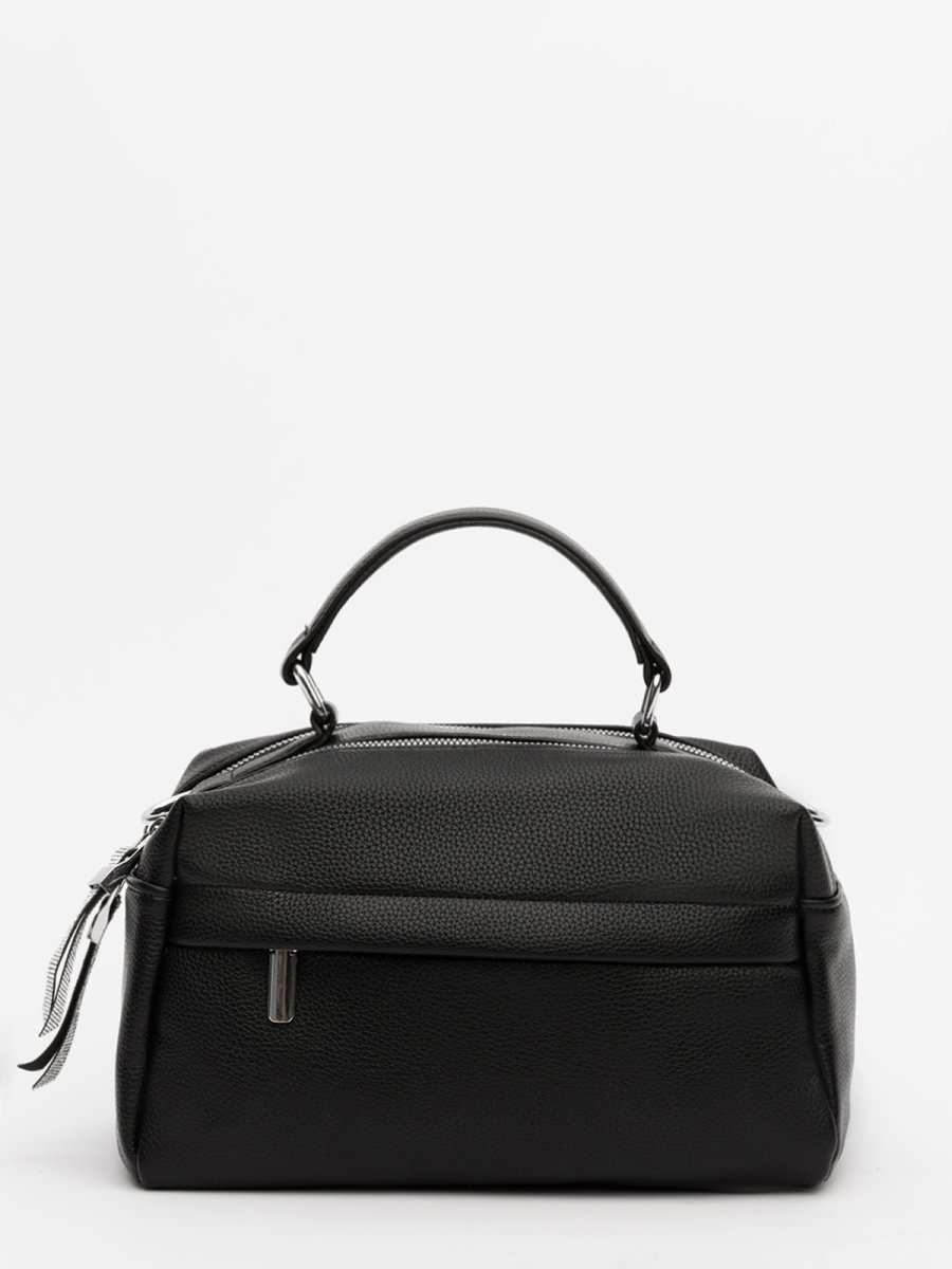 004W 01 Сумка женская экокожа (черный) (черный/28*18*11/экокожа/S.Lavia)