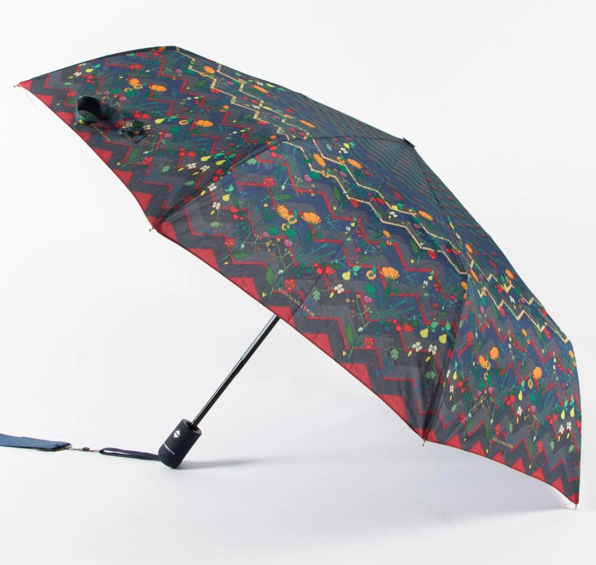 RT-43916 Зонт женский, 3 сл., полный автомат,пласт.прямая (мультиколор/8-56/эпонж/Russian Look)