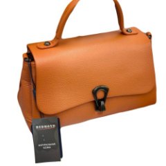 4162К Сумка женская натуральная кожа (orange) (оранжевый/24*15*10/натуральная кожа/Redmond)