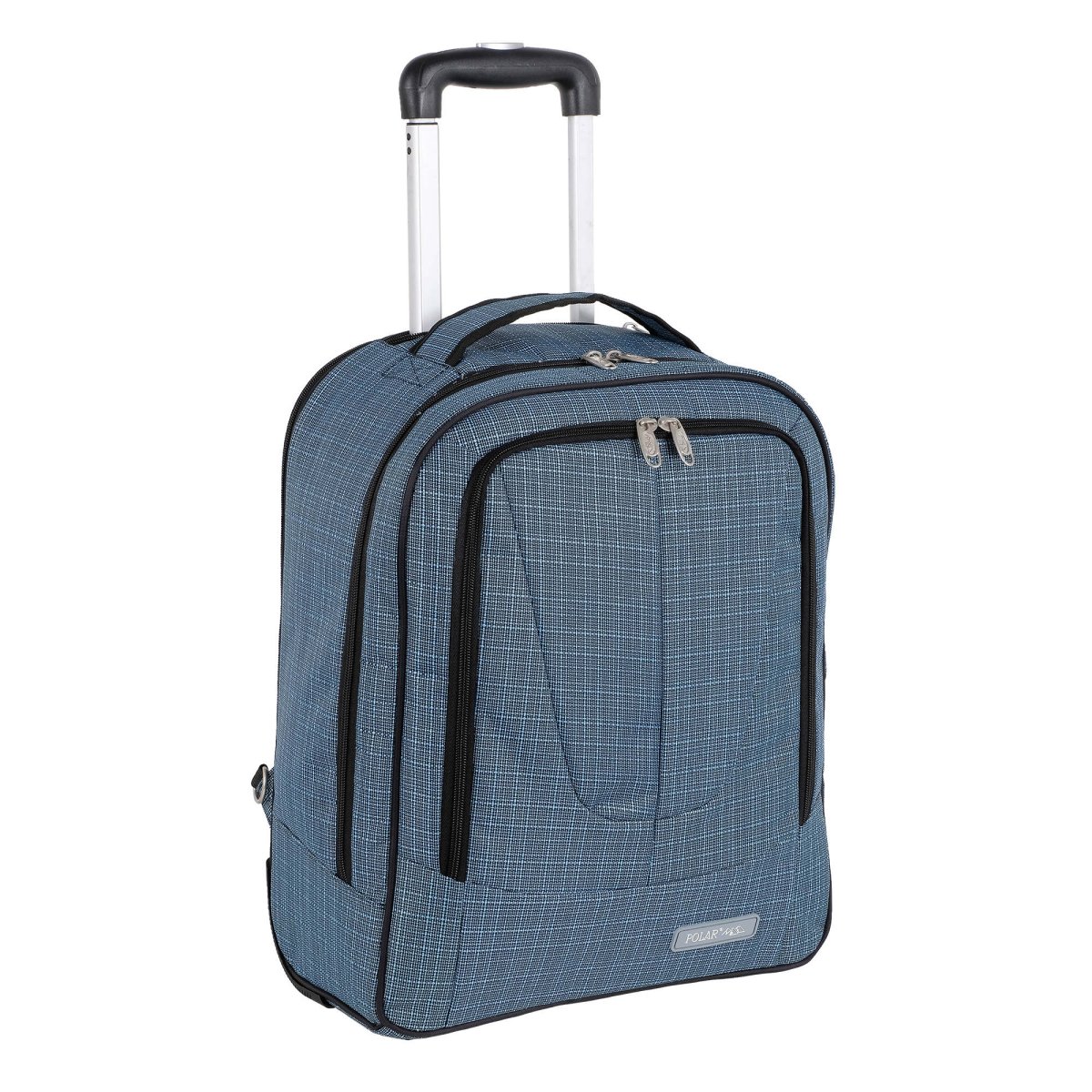 П7111 Рюкзак с телегой на колесах Жаккард (синий) (Синий/38*49*19/полиэстер/Polar)