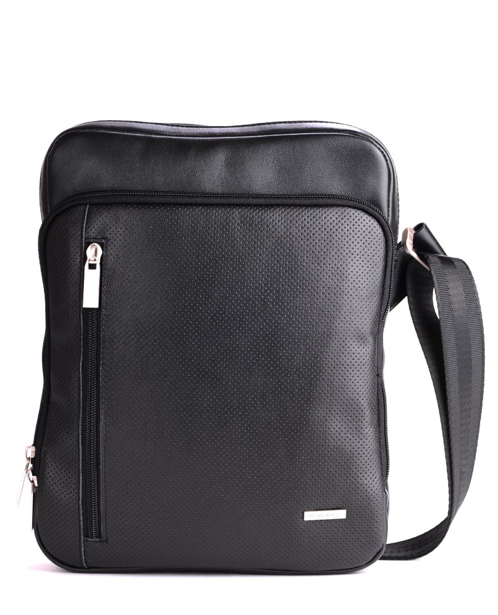 51759 Сумка SAM SPORT кожа перфорированная черный (Черный/19*26*4/натуральная кожа/R.Blake)