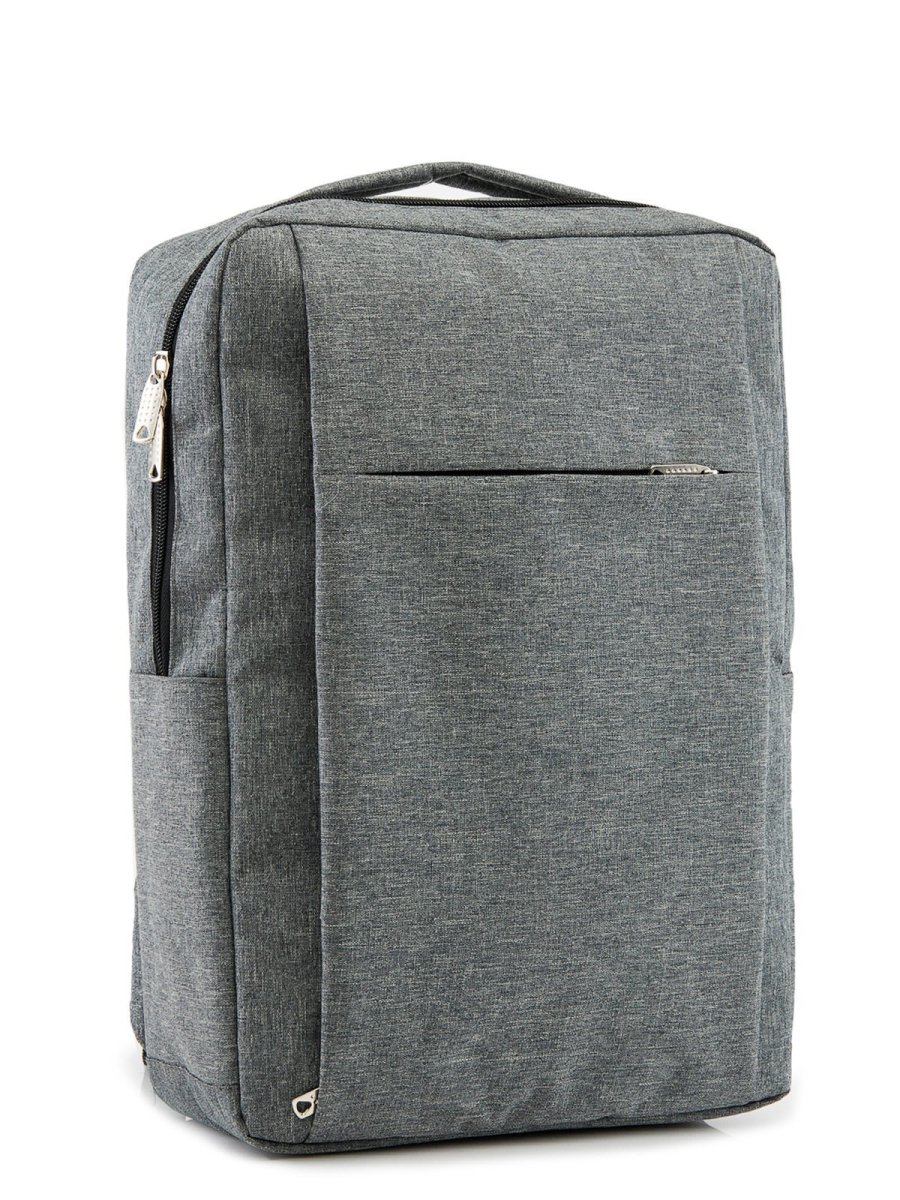 02-РМ/1 05 Рюкзак текстиль (серый)  (Серый/27*52*11/текстиль/S.Lavia)