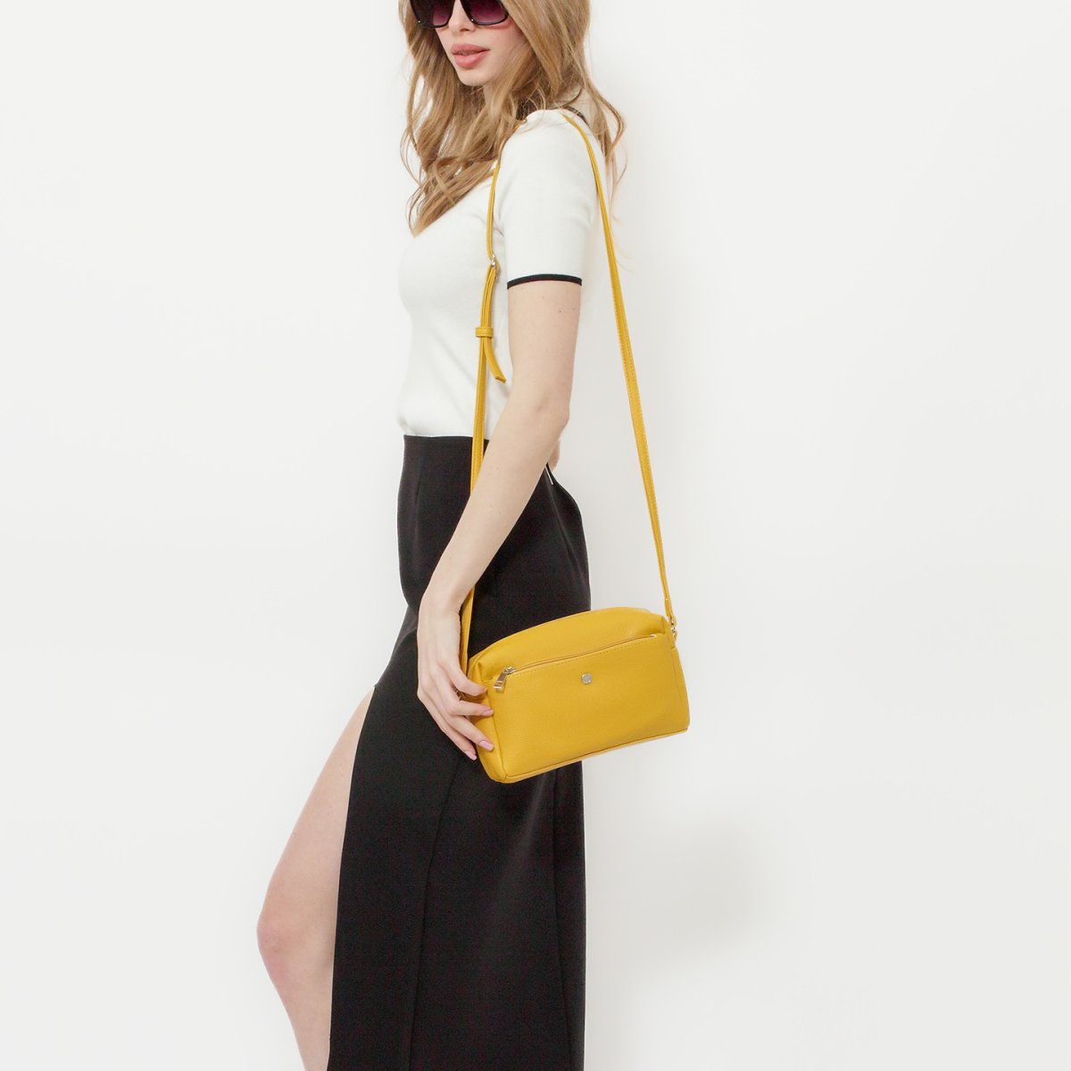 2536VN Сумка женская Желтый (Жёлтый/23*16*8/Экокожа)