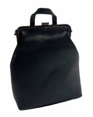 8589К Рюкзак женский натуральная кожа (black) (Черный/27*30*10/натуральная кожа/Redmond)