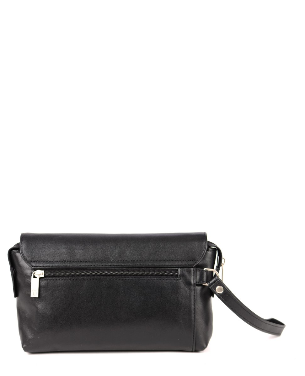 53130 Сумка-клатч LEWIS SPORT кожа перфорированная черный (Черный/22*13*5/натуральная кожа/R.Blake)