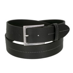 80640 Black Ремень Conti Uomo (длина 130) (Черный/130 см/натуральная кожа/Conti Uomo)