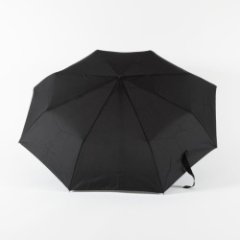 RT-33910 Зонт мужской, 3 сл.,полный автомат,пласт.прямая (П/Э) (черный/8-56/эпонж/Jonas Hanway)