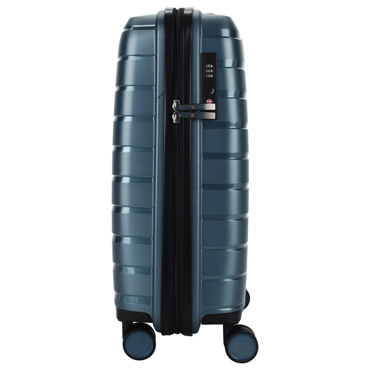 40S-005-428 Чемодан 4-х колесный (Синий/52*76*31/полипропилен/L/3,5 кг/110 литров)