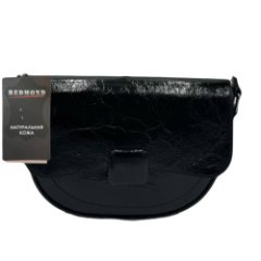 4158G Сумка женская натуральная кожа (black) (черный/20*18*8/натуральная кожа/Redmond)