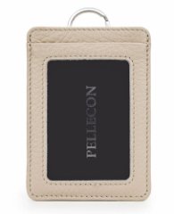 102-717-6 Чехол д/пропуска (Пеллекон) (бежевый/10,8*7,8/натуральная кожа/PELLECON)
