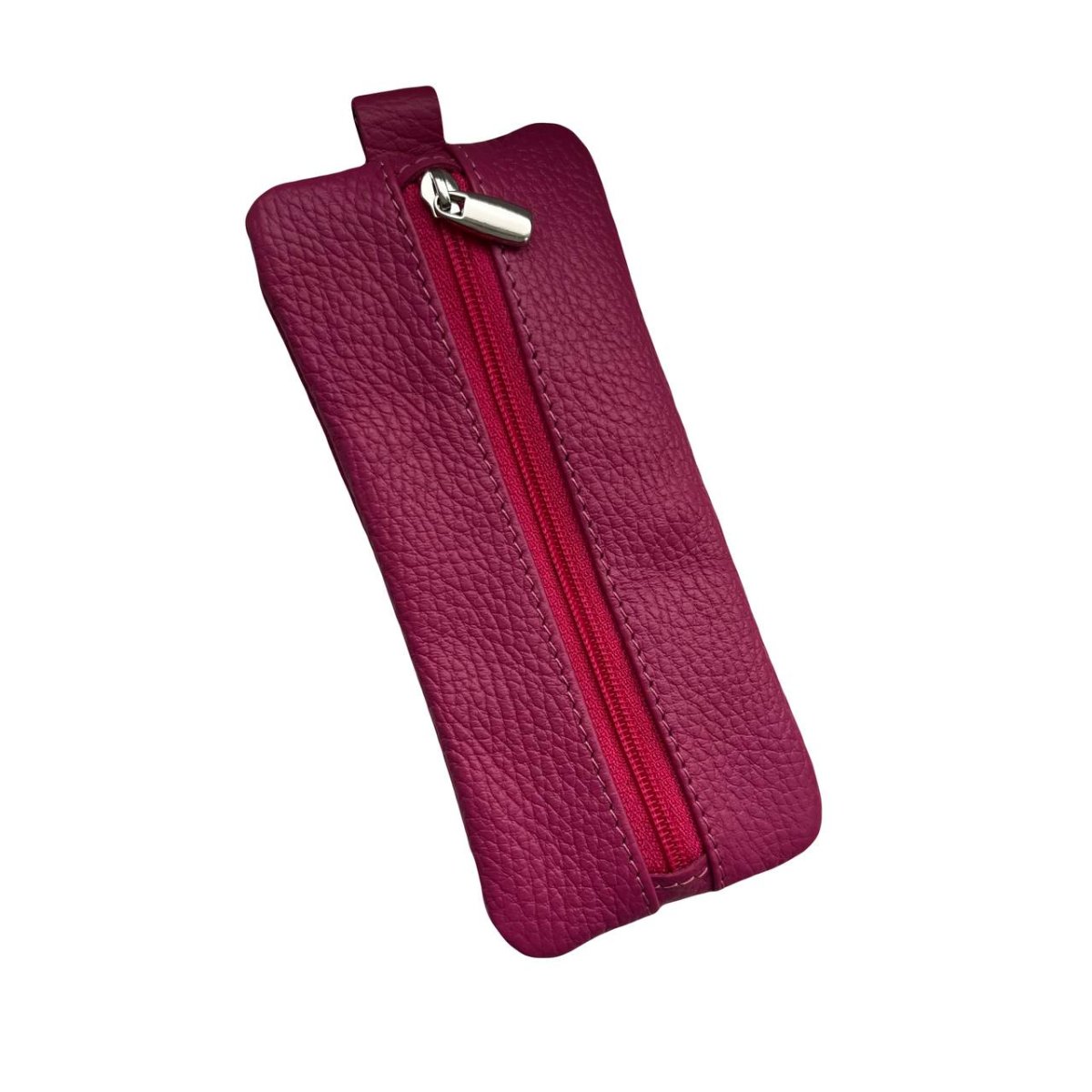 КМ-3 Ключница (Флоттэр, фуксия) (фуксия/15*7*0,5/натуральная кожа/ТОП МАРКА)