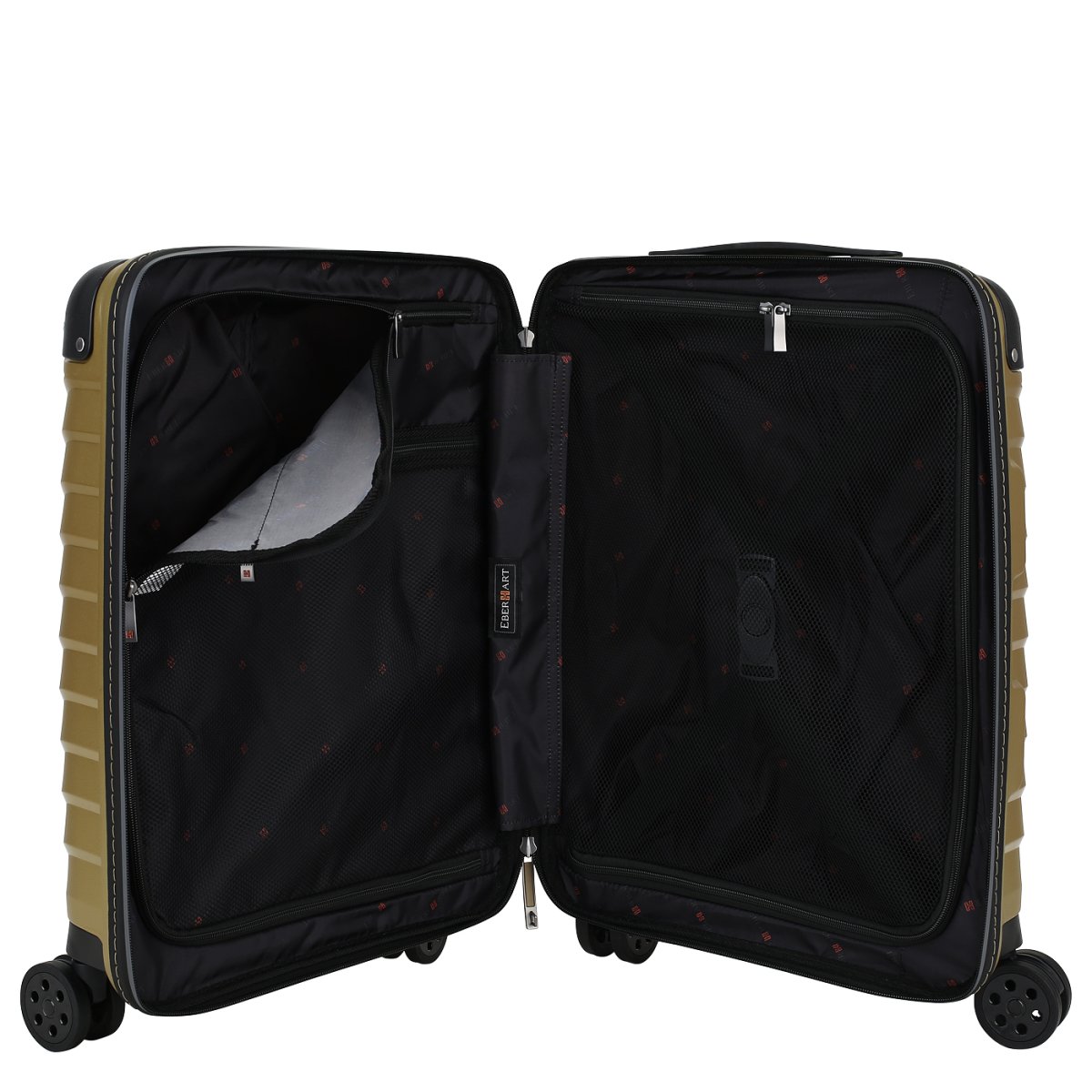 41H-033-420 Чемодан 4-х колесный (Золотой/39*55*20/полипропилен/S/2,5 кг/37 литров/Eberhart)