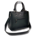 106К Сумка женская натуральная кожа (чёрный) (черный/30*26*13/натуральная кожа/Redmond)