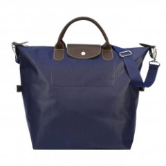 2-313 Сумка дорожная сатин/темно-синий(Ручная кладь ПОБЕДА)  (Синий/30*36*27/текстиль/ANTAN)